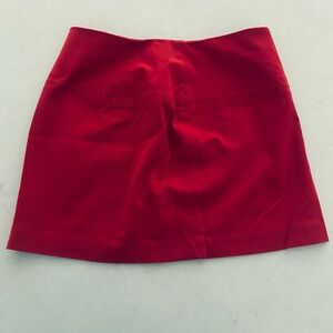 Express Red Mini Skirt